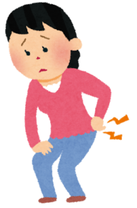 腰痛の女性